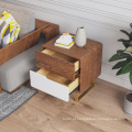 Mobiliário de quarto Mesa de cabeceira nórdica Mesa de cabeceira de madeira
